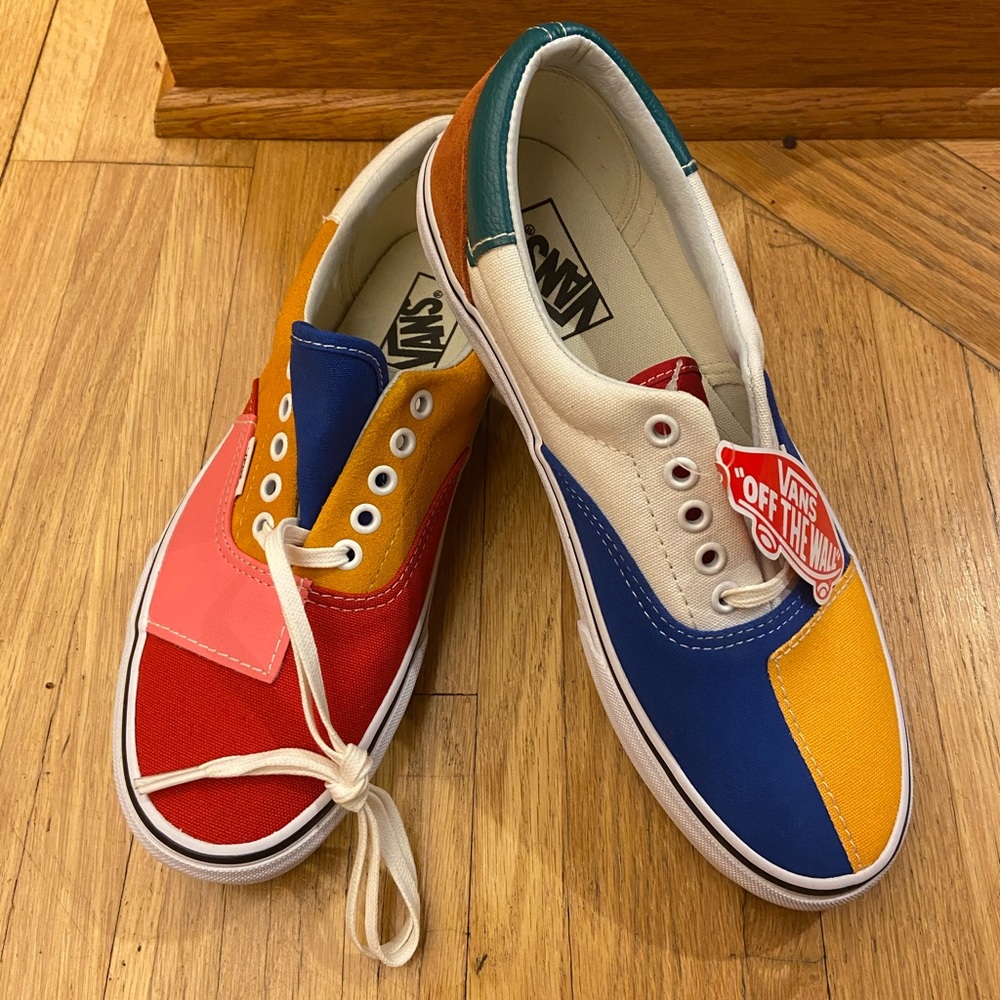 Color Block Customized Vans- BRAND NEW WITH TAGS